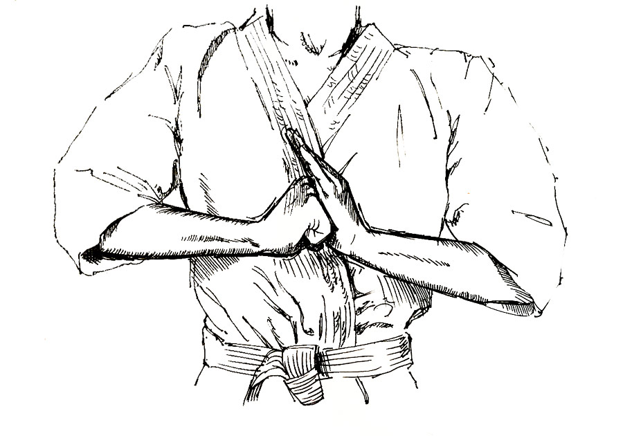 Begrüßungsform Kung Fu Wu Shu - Faust Hand Stellung